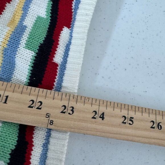 Talbots Women’s Button Up Colorful Sweater Size XL 100% Cotton - Picture 12 of 13